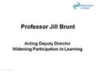 PowerPoint presentation (56kb) Jill Brunt