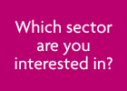 Which sector are you interested in?