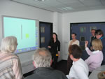 Picture of the Interactive Whiteboard session
